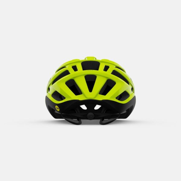 giro agilis mips road helmet highlight yellow back