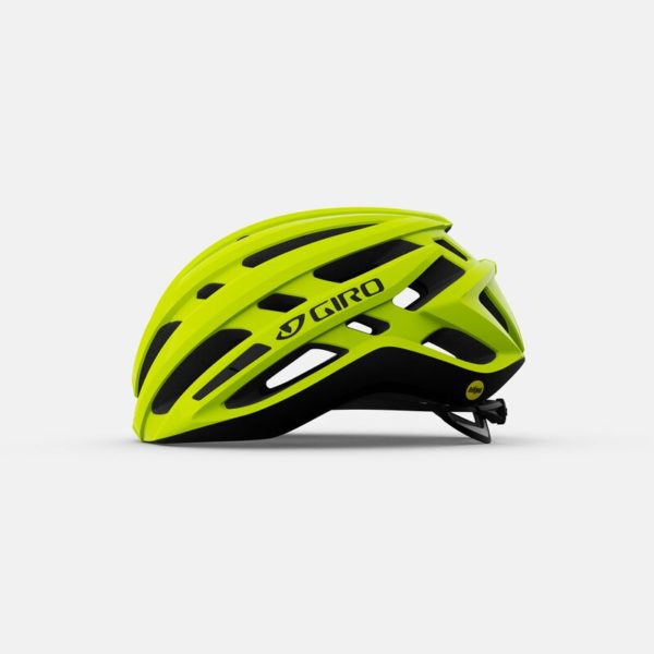 giro agilis mips road helmet highlight yellow left