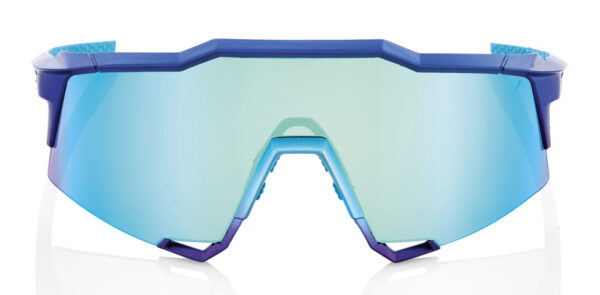 Okulary 100 SPEEDCRAFT Matte Metallic Into the Fade Blue Topaz Multilayer Mirror Lens Szkla Blekitne Lustrzane Wielowarstwowe NEW 2021 STO 61001 228 01 93004